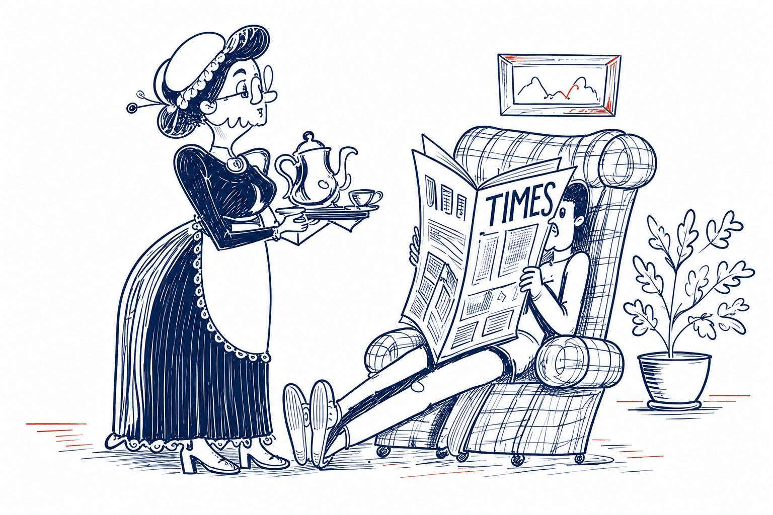 Reading community illustration